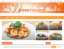 Tablet Screenshot of foodparadisetv.com